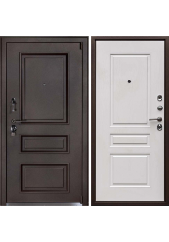 Входная дверь Двекрон Парма коричневая