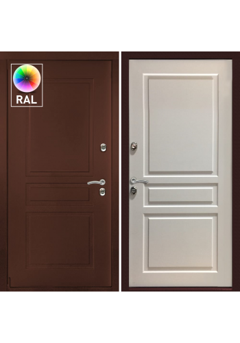 Входная дверь Двекрон Палацио RAL 8016 Эмаль с терморазрывом