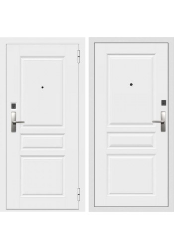 Электронная входная дверь Двекрон Arkano Home Белого цвета (возможно внутреннее открывание)