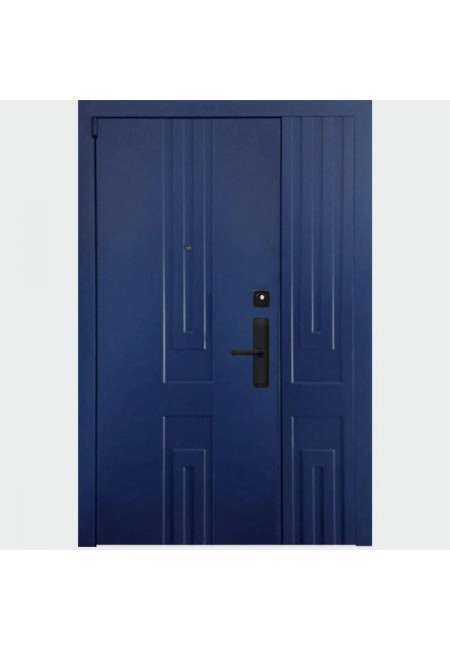 Электронная входная дверь Двекрон Arkano Home в эмали RAL 5000 1300Х2150