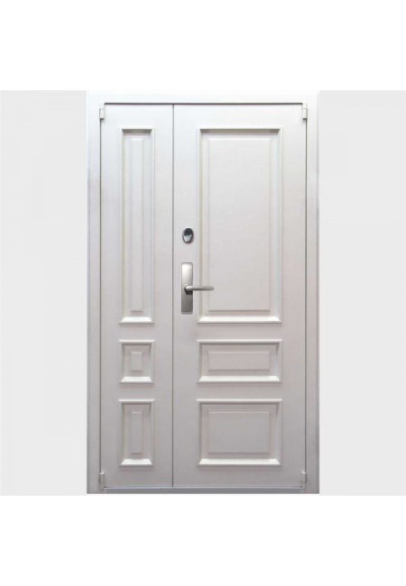 Электронная входная дверь Двекрон Arkano Home White (Белая) двухстворчатая
